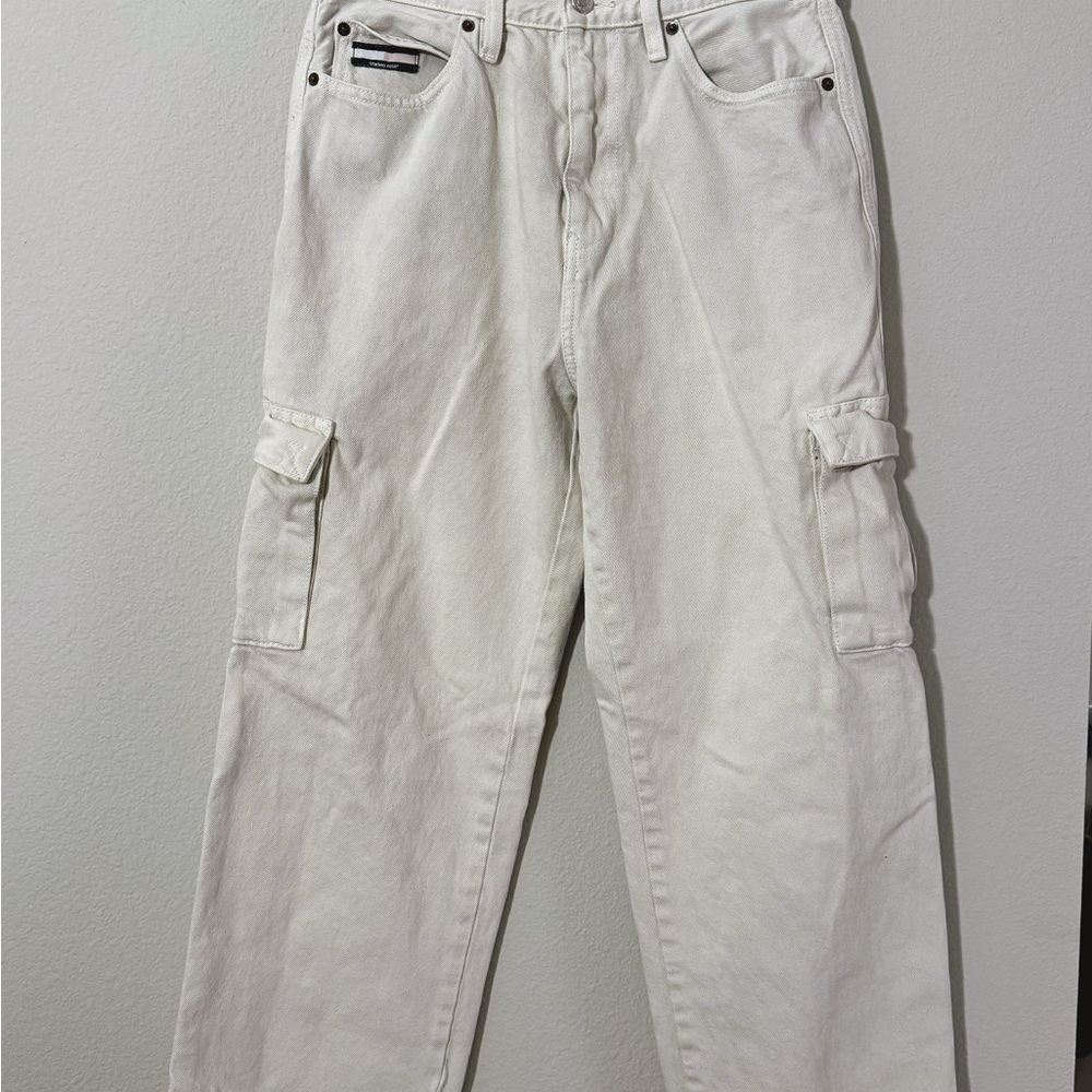 Martine Rose White Cargo Pants Straight Leg Utility